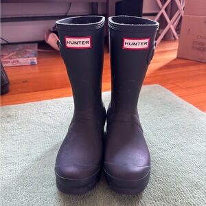 Hunter Navy Rain Boots